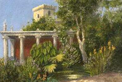 Ridolfo Schadow Garten in Alexandria china oil painting image
